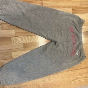 Grey and pink Victoria's Secret PINK sweatpants #VS #PINK